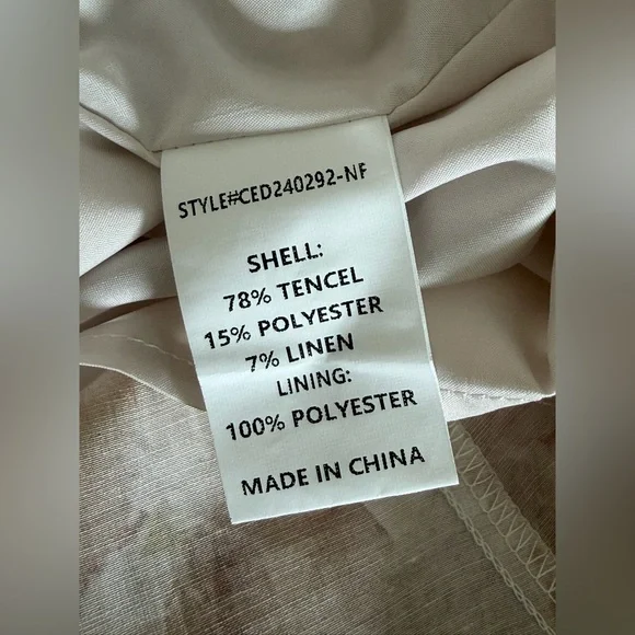 MELLODAY Cream Smocked Off the Shoulder Organza Midi Dress - Picture 13 of 16